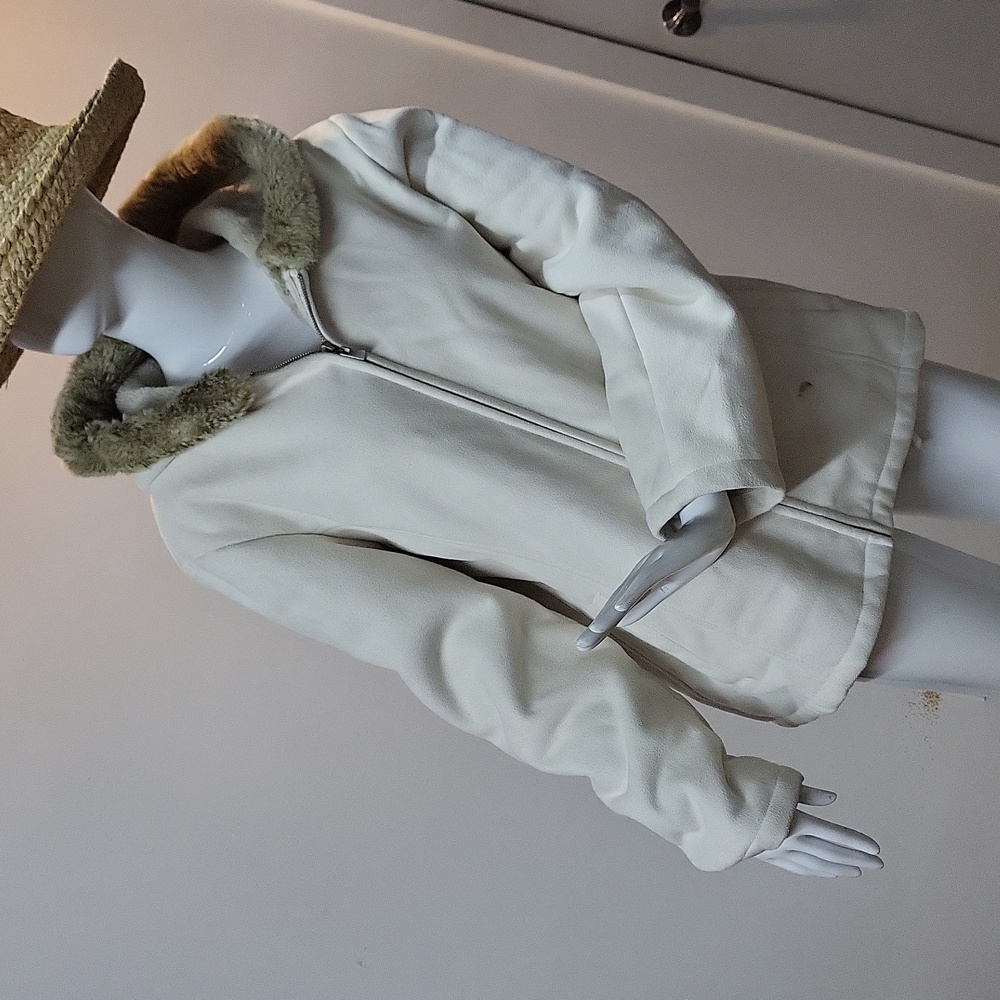 New York & Company Faux Fur Sweater